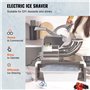 VEVOR Broyeur à Glace Électrique 300 kg/h Machine à Glace Pilée Commerciale 350 W Tête à 4 Lames en Acier Inoxydable Machine à G