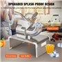VEVOR Broyeur à Glace Électrique 300 kg/h Machine à Glace Pilée Commerciale 350 W Tête à 4 Lames en Acier Inoxydable Machine à G