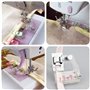 Pied de presse à ruban réglable de 5 mm à 20 mm - Pour tous les modèles Singer, Brother, Babylock, Euro-Pro, Janome, Kenmore, Wh