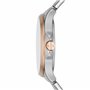 Armani Exchange Montre pour femme , mouvement à trois aiguilles, boîtier en acier inoxydable 2T argent/rose de 36 mm avec bracel