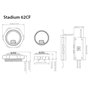 JBL Stadium 62CF Ensemble de Haut Parleur Voiture à 2 Voies Composants 16 cm de Harman Kardon - Système Audio de Enceinte Voitur