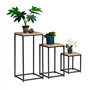 IDMarket - Lot de 3 Tables d'appoint Detroit Design Industriel