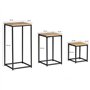IDMarket - Lot de 3 Tables d'appoint Detroit Design Industriel