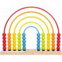 Small Foot Cercle de motricité Arc-en-Ciel, avec 50 Perles en Bois colorées, 12 Mois et Plus, réf. 11965