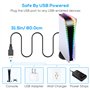 Ruban LED pour PS5/PS5 PRO/PS5 Slim, Bande LED 5050 RGB Bande Lumineuse Flexible avec 7 Couleurs 358 Modes, Décoration Ruban LED
