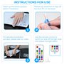 Ruban LED pour PS5/PS5 PRO/PS5 Slim, Bande LED 5050 RGB Bande Lumineuse Flexible avec 7 Couleurs 358 Modes, Décoration Ruban LED