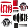mohito Coussinet de Casque de Vélo, 2 Set Mousse Casque Velo Coussinets Anti-Collision Casque Rembourrage Kit de Rembourrage pou