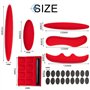 mohito Coussinet de Casque de Vélo, 2 Set Mousse Casque Velo Coussinets Anti-Collision Casque Rembourrage Kit de Rembourrage pou
