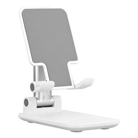 T'nB - Influence - Support Smartphone de Bureau Pliable - Blanc/Gris