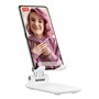 T'nB - Influence - Support Smartphone de Bureau Pliable - Blanc/Gris