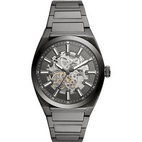 Fossil Montre Everett de Automatique en Acier Inoxydable, Anthracite, pour Homme, ME3206