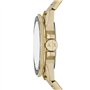 Armani Exchange Montre pour homme, mouvement à trois aiguilles, boîtier en acier inoxydable doré de 44 mm avec bracelet en acier