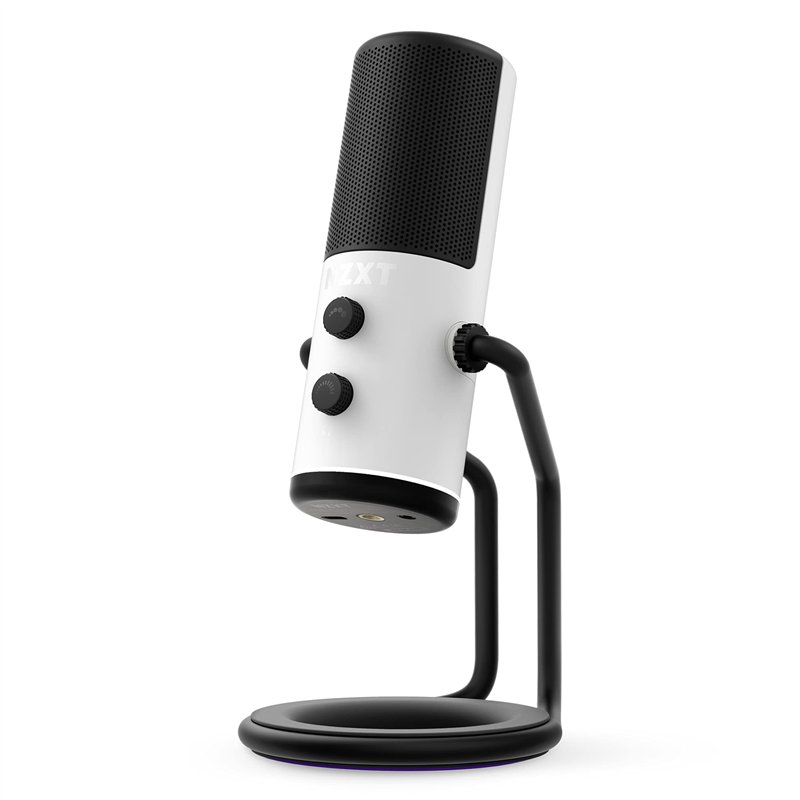 NZXT Capsule - AP-WUMIC-W1 - Microphone de streaming USB - Audio de haute qualité - Diagramme polaire cardioïde unidirectionnel 