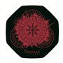 Konix Drakkar Tapis de Sol Gaming Kattegat 98 x 98 cm pour Chaise de Bureau - Revêtement antidérapant - Motif Viking - Noir et R