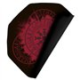 Konix Drakkar Tapis de Sol Gaming Kattegat 98 x 98 cm pour Chaise de Bureau - Revêtement antidérapant - Motif Viking - Noir et R