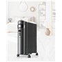 SUPRA OREA 2500 Radiateur à huile 1500 W, chauffage électrique, affichage numérique, température réglable, minuteur, jusqu'à 20 
