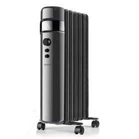 SUPRA OREA 2000 Radiateur à huile 2000 W, chauffage électrique, affichage numérique, température réglable, minuteur, jusqu'à 30 