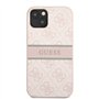 Guess GUHCP13S4GDPI Coque de Protection pour iPhone 13 Mini 5,4" 4G à Rayures Rose