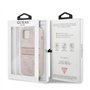 Guess GUHCP13S4GDPI Coque de Protection pour iPhone 13 Mini 5,4" 4G à Rayures Rose