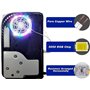 Ruban LED RGB Pour Console PS5/PS5 pro, 7 Couleurs Accessoires De Décoration à Effets Multiples Bandes Lumineuses Flexibles Pour