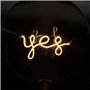 Atmosphera - Ampoule décorative LED Mot Yes ambré G125 2W