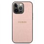 Guess GUHCP13LPCRBPI Coque pour iPhone 13 Pro / 13 6,1" Rose Croco Strap Collection