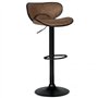 IDMarket - Lot de 2 tabourets de Bar Sam Marron Vintage