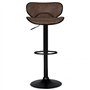 IDMarket - Lot de 2 tabourets de Bar Sam Marron Vintage