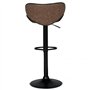 IDMarket - Lot de 2 tabourets de Bar Sam Marron Vintage