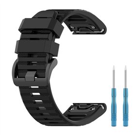 HOMTERN Bracelet de rechange en silicone souple compatible avec Garmin Fenix 7X/6X/6X Pro, Fenix 5X/5X Plus/5X Sapphire, Fenix 3