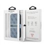 Guess GUBKP13S4GDBL Book Case 4G Stripe Étui de Protection pour iPhone 13 Mini Bleu
