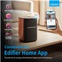 Edifier MS50A - Haut-Parleur WiFi Samrt avec Bluetooth et Fonction stéréo sans Fil Fonctionne avec Amazon Alexa, Apple AirPlay 2
