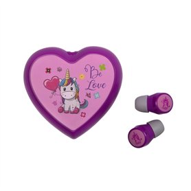 Konix Unik Écouteurs sans Fil pour Smartphones et tablettes - Bluetooth 5.0 - Autonomie 5 h - Batterie 400 mAh - Motif Be Love, 
