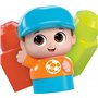 Mega Bloks Coffret de construction Wagon Tourni-Blocs avec 1 wagon tournant, 19 blocs de construction géants et 1 figurine, Joue