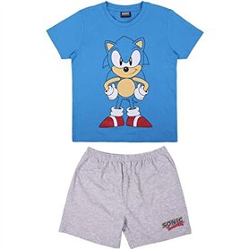 Cerdá 203607 Pyjama Court Simple en Jersey Sonic, Multicolore, 2 x 20 x 25 cm