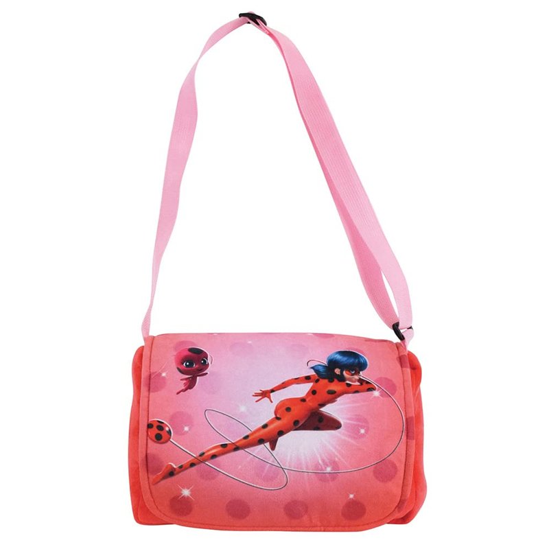 MIRACULOUS Ladybug, 024191 Sac Besace A BANDOULIERE Lady Bug +/-26 CM pour Enfant Fille, Rouge