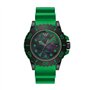 Emporio Armani Montre pour homme, mouvement à trois aiguilles avec date, boîtier en acier inoxydable noir de 46 mm avec bracelet