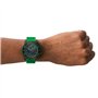Emporio Armani Montre pour homme, mouvement à trois aiguilles avec date, boîtier en acier inoxydable noir de 46 mm avec bracelet