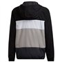 adidas CB Wnd Br Top à Capuche, Carbon/Black/MGH Solid Grey, 164 cm Mixte Enfant