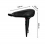 Calor Studio Dry Sèche-cheveux, Technologie Effiwatts pour une consommation d'énergie réduite, 6 réglages de vitesse/température