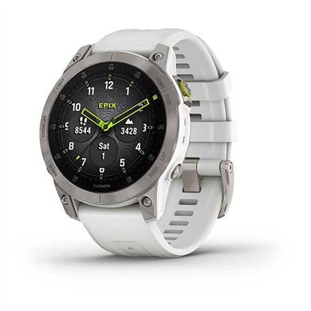 Garmin EPIX (Gen 2) Blanc Neige/Titane Titan