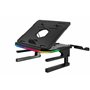Enermax Support réhausseur Ergonomique de PC Portable/Moniteur Rotatif RGB 360° Pliable, installez jusqu'à 3 périphériques, Char