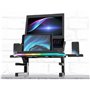 Enermax Support réhausseur Ergonomique de PC Portable/Moniteur Rotatif RGB 360° Pliable, installez jusqu'à 3 périphériques, Char