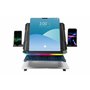 Enermax Support réhausseur Ergonomique de PC Portable/Moniteur Rotatif RGB 360° Pliable, installez jusqu'à 3 périphériques, Char