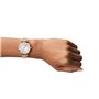 Emporio Armani Montre pour femme, mouvement à deux aiguilles, boîtier en acier inoxydable or rose de 32 mm avec bracelet en acie