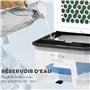 HOMCOM Climatiseur rafraîchisseur d'air mobile ventilateur ioniseur 4 en 1 avec télécommande - portable silencieux oscillant 60W