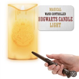 Harry Potter Bougie LED avec télécommande - Officiellement licencié, Décor lumineux pour événements à thème, Fonctionne à piles