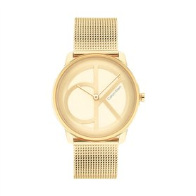 Calvin Klein Montre Analogique à Quartz pour Homme et Femme Collection Iconic Mesh - 35MM avec Bracelet Milanais en Acier Inoxyd