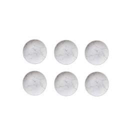 Plateau de pot en plastique blanc de 19 cm