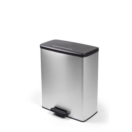 Curver Poubelle à pédale Deco 65 L Argenté